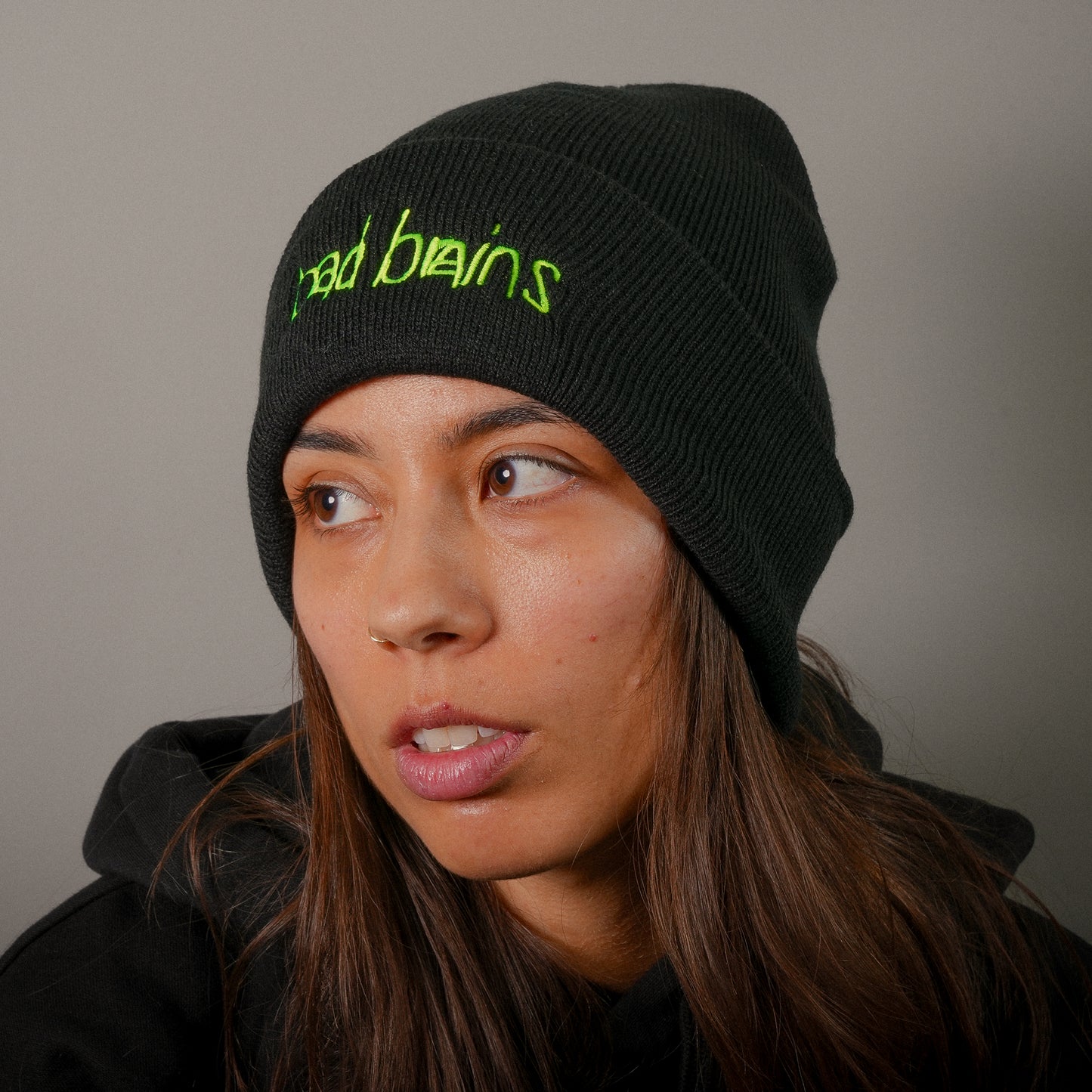I Against I Logo Black Beanie