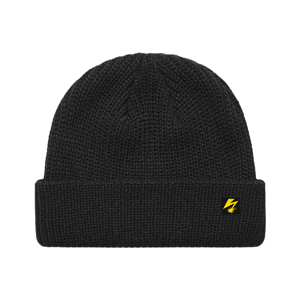 Bad Brains Lightning Bolt Black Cable Skull Caps / Kids Beanie