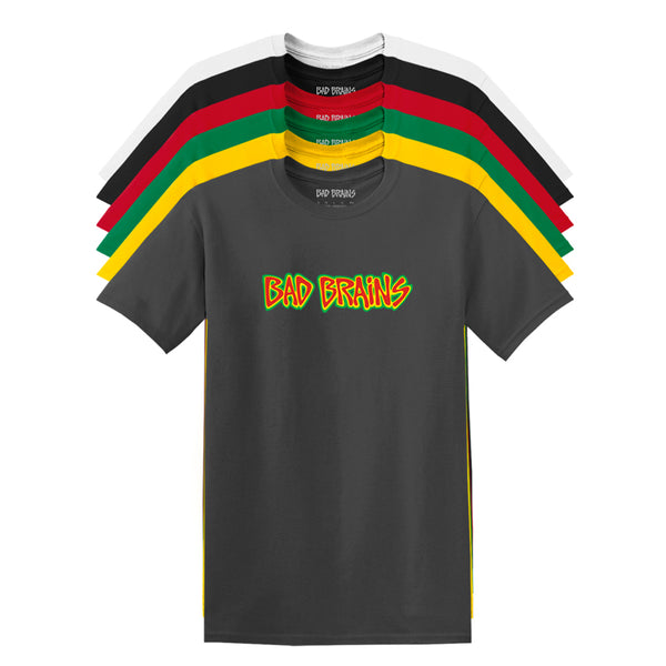 Bad Brains Distressed Capitol Fitted Jersey T-Shirt in Coal : :  Clothing, Shoes & Accessories