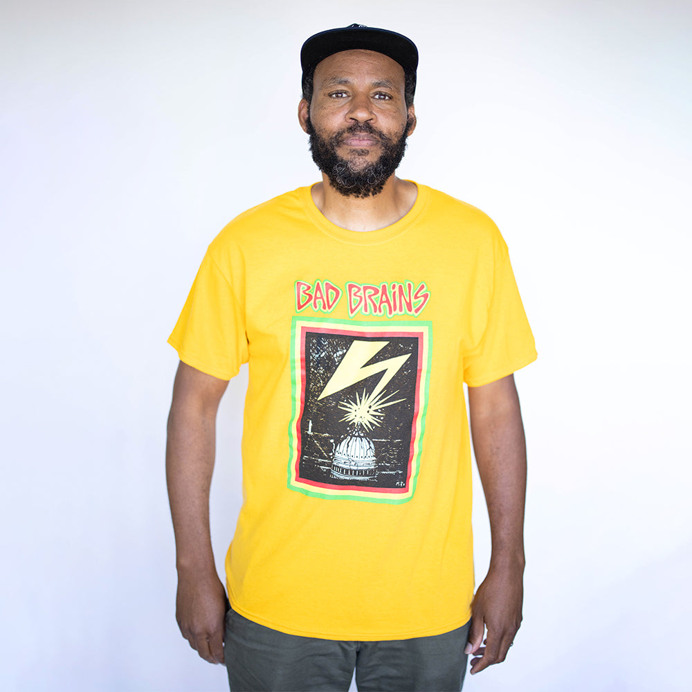 Buy Merch Direct Bad Brains - Capitol on Yellow - Long Sleeve Shirt - YEL -  XL Online at desertcartINDIA